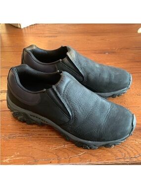 Merrell Barkley Moc Mens Size 7 Brown Black Casual Classic Slip On Loafer Shoes Merrell Barkley Moc Mens Size 7 Brown Black Casual Classic  main image 3